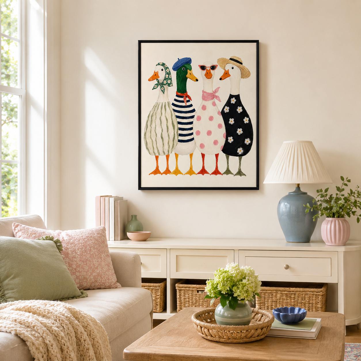 Stylish Geese Canvas Wall Art Aura Canvas