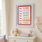 I Am Affirmation Canvas Wall Art Aura Canvas