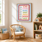 I Am Affirmation Canvas Wall Art Aura Canvas