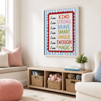 I Am Affirmation Canvas Wall Art Aura Canvas