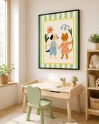 Dog and Cat Friends Canvas Wall Art Aura Canvas