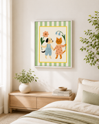 Dog and Cat Friends Canvas Wall Art Aura Canvas