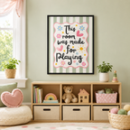 This Room Was Made For Playing Canvas Wall Art Aura Canvas