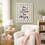 This Room Was Made For Playing Canvas Wall Art Aura Canvas