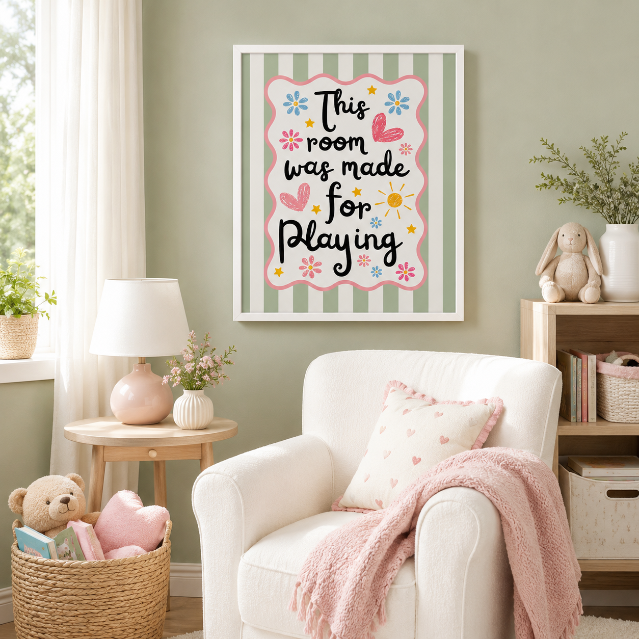 This Room Was Made For Playing Canvas Wall Art Aura Canvas