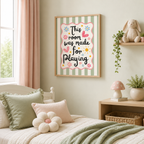 This Room Was Made For Playing Canvas Wall Art Aura Canvas