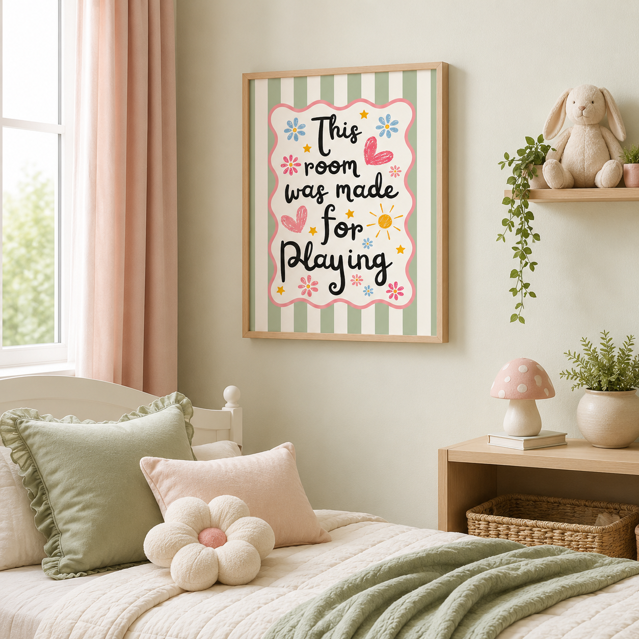 This Room Was Made For Playing Canvas Wall Art Aura Canvas