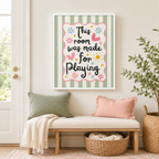 This Room Was Made For Playing Canvas Wall Art Aura Canvas