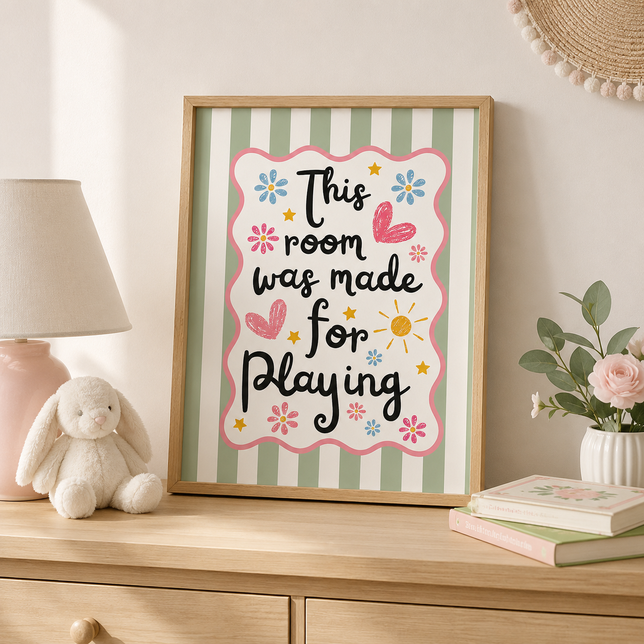 This Room Was Made For Playing Canvas Wall Art Aura Canvas