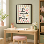 This Room Was Made For Playing Canvas Wall Art Aura Canvas