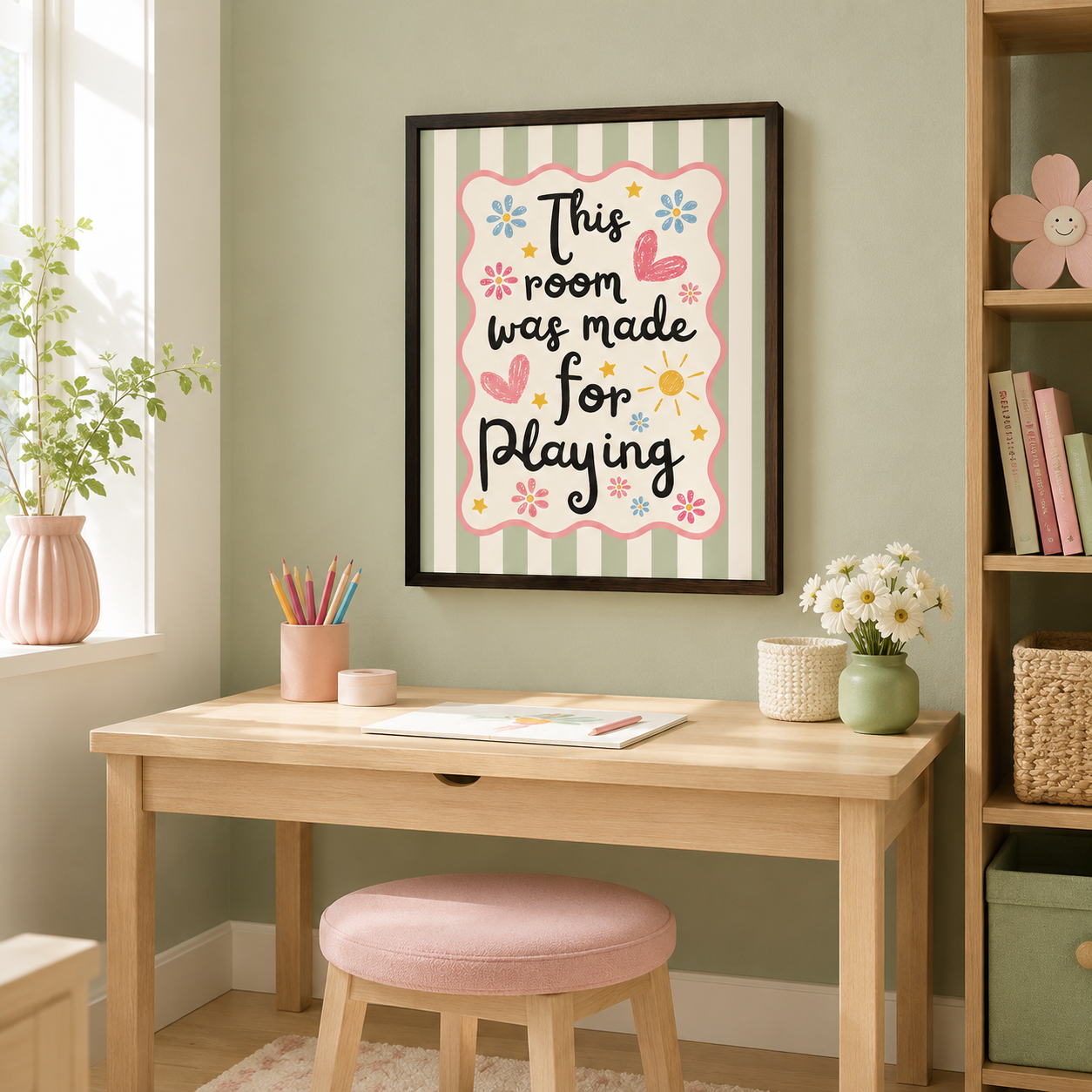 This Room Was Made For Playing Canvas Wall Art Aura Canvas