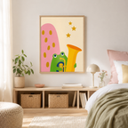 Musical Frog Canvas Wall Art Aura Canvas