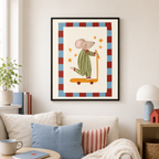 Scooter Mouse Canvas Wall Art Aura Canvas