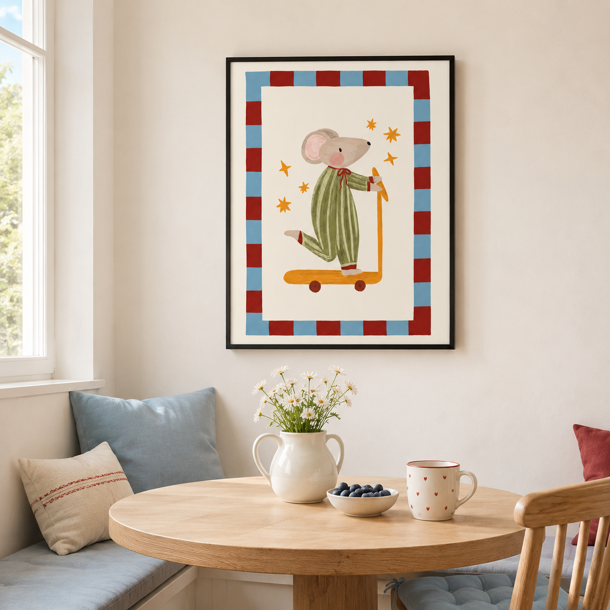 Scooter Mouse Canvas Wall Art Aura Canvas