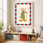 Scooter Mouse Canvas Wall Art Aura Canvas