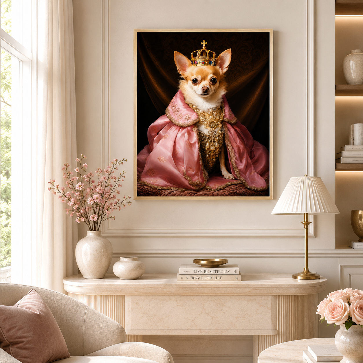 Custom Cowboy Pet Portrait Canvas (Copy) Aura Canvas