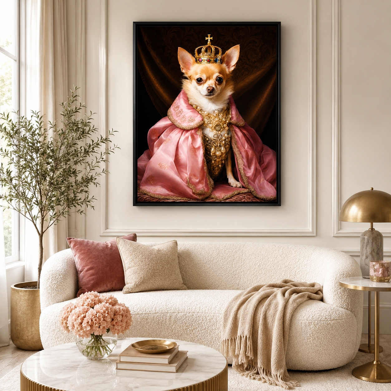 Custom Cowboy Pet Portrait Canvas (Copy) Aura Canvas