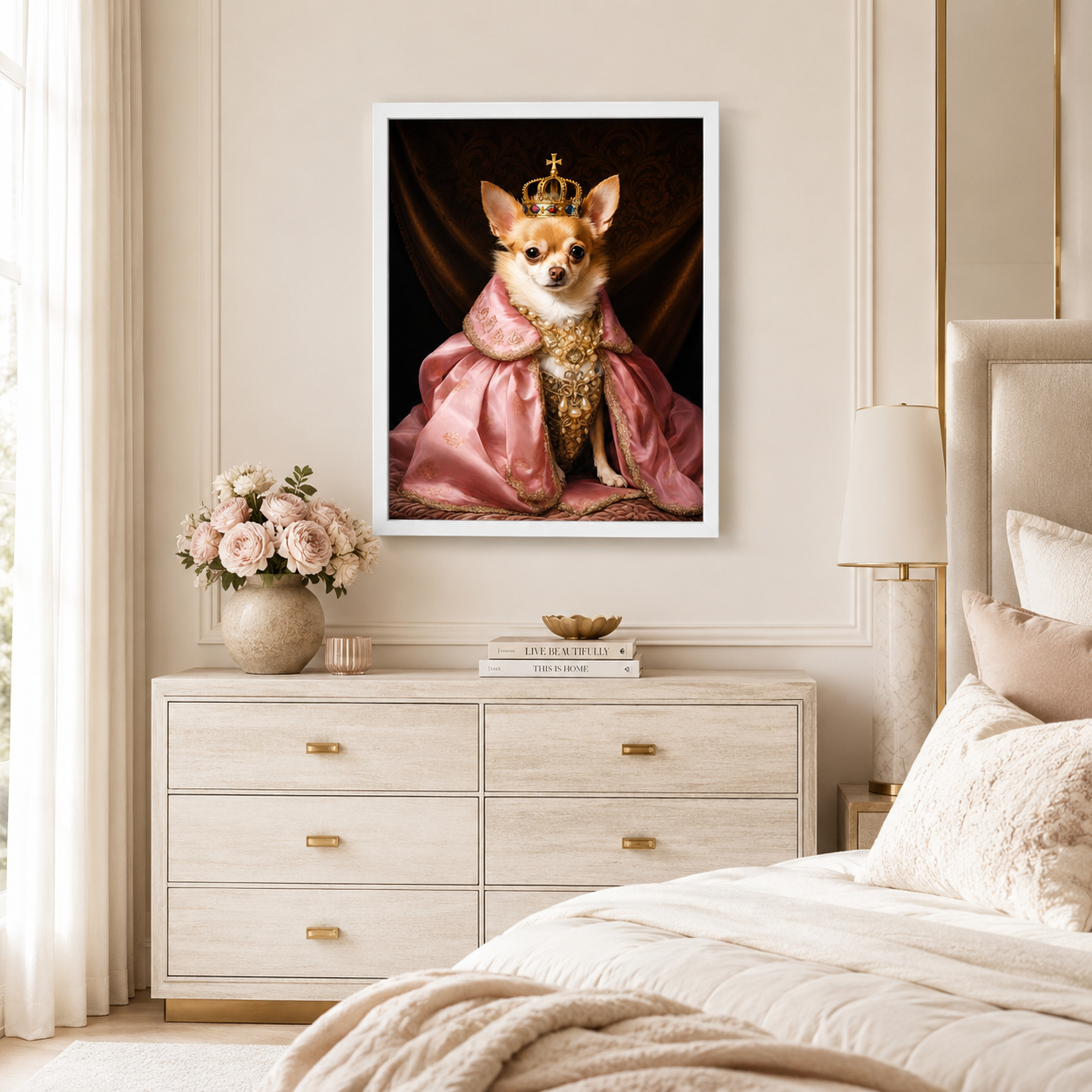 Custom Cowboy Pet Portrait Canvas (Copy) Aura Canvas