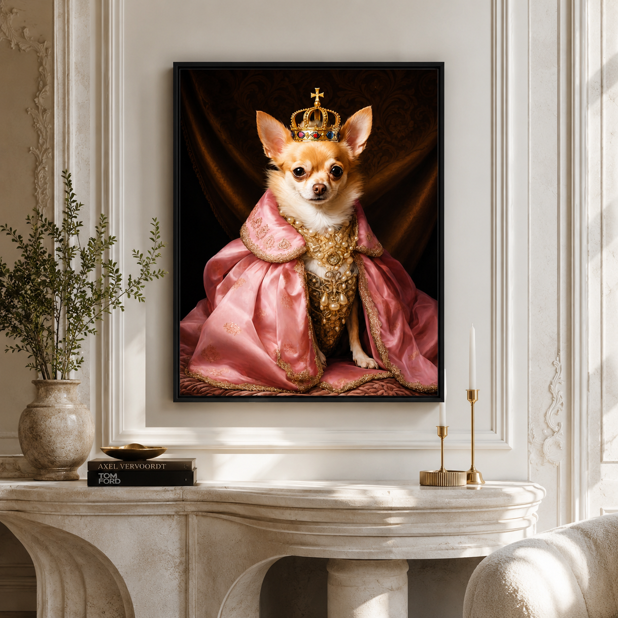 Custom Cowboy Pet Portrait Canvas (Copy) Aura Canvas