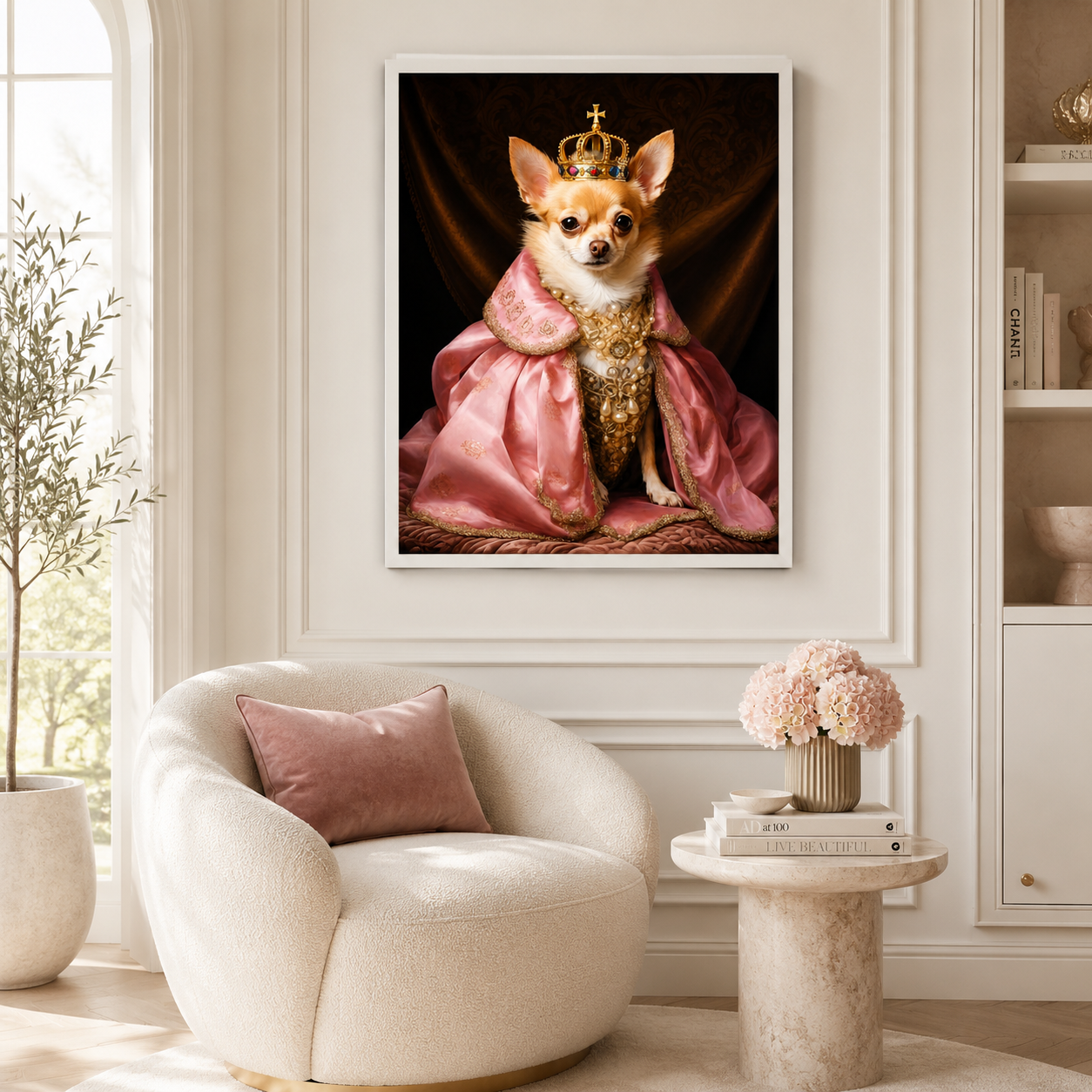 Custom Cowboy Pet Portrait Canvas (Copy) Aura Canvas