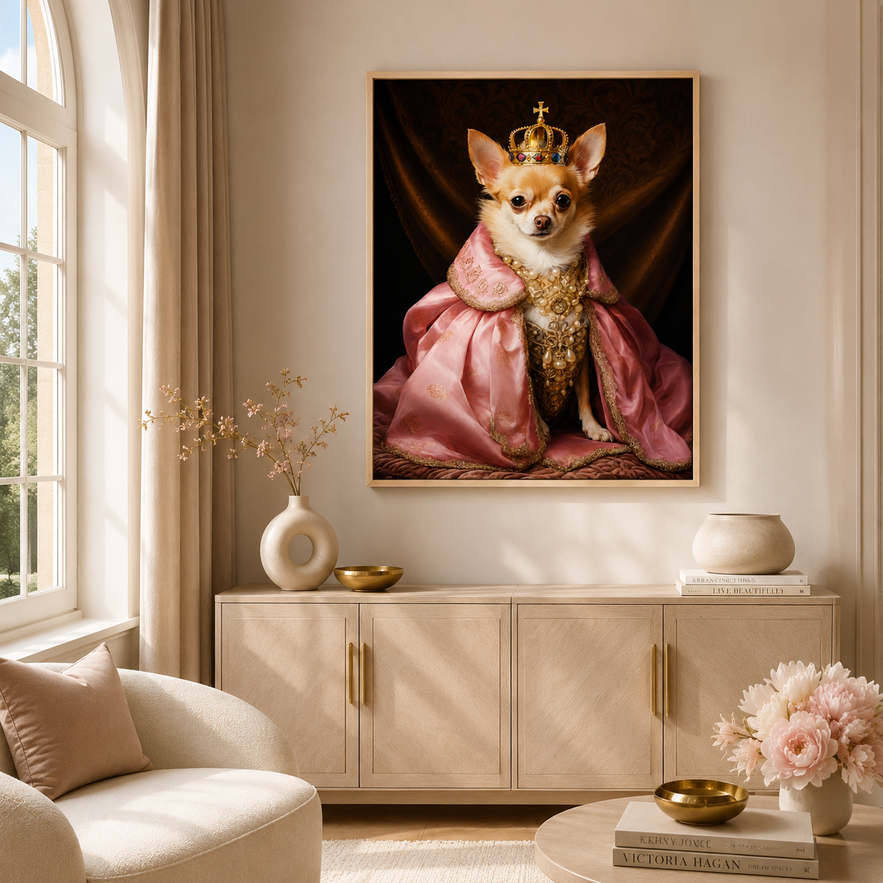 Custom Cowboy Pet Portrait Canvas (Copy) Aura Canvas