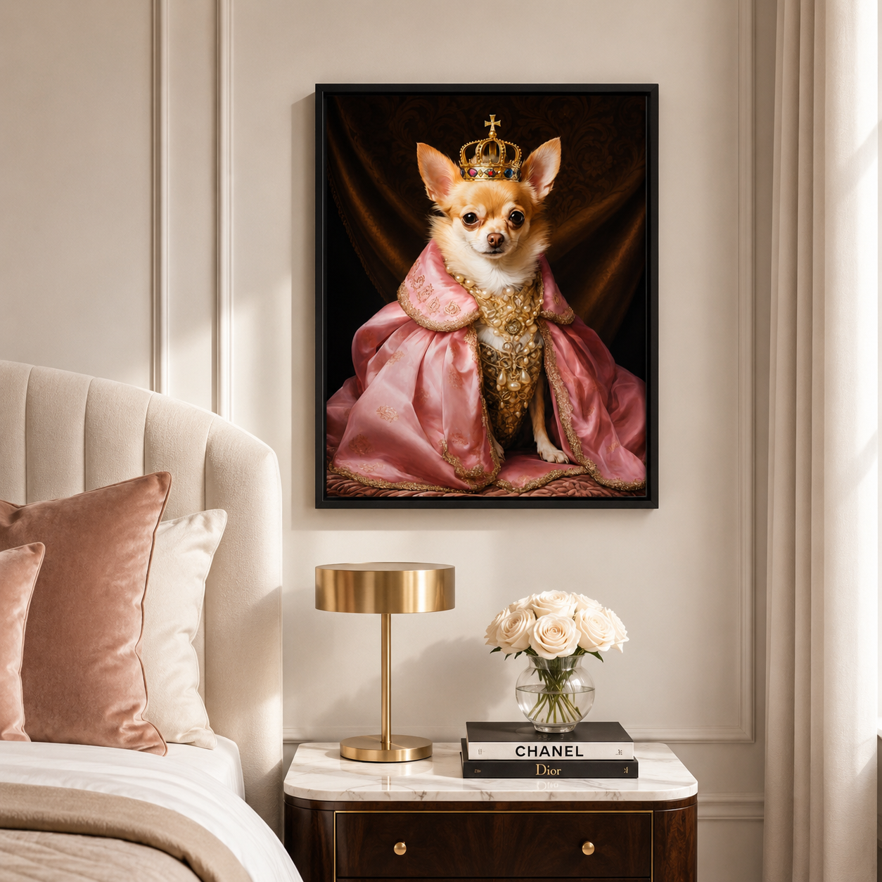 Custom Cowboy Pet Portrait Canvas (Copy) Aura Canvas