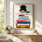 Book Lover Canvas Wall Art Aura Canvas