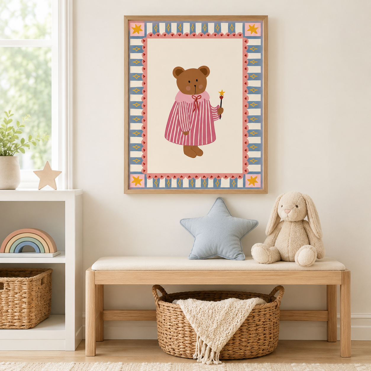 Magic Teddy Bear Canvas Wall Art Aura Canvas
