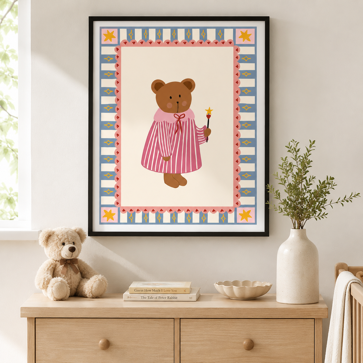 Magic Teddy Bear Canvas Wall Art Aura Canvas