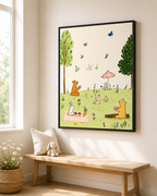 Woodland Picnic Canvas Wall Art Aura Canvas