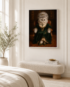 Custom Royal Queen Pet Portrait Canvas Aura Canvas