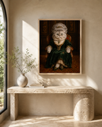 Custom Royal Queen Pet Portrait Canvas Aura Canvas