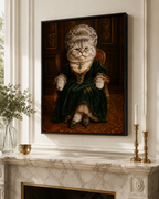 Custom Royal Queen Pet Portrait Canvas Aura Canvas