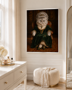 Custom Royal Queen Pet Portrait Canvas Aura Canvas