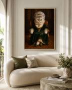 Custom Royal Queen Pet Portrait Canvas Aura Canvas
