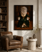 Custom Royal Queen Pet Portrait Canvas Aura Canvas