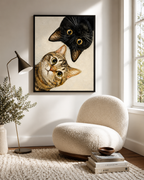 Curious Cats Canvas Wall Art Aura Canvas