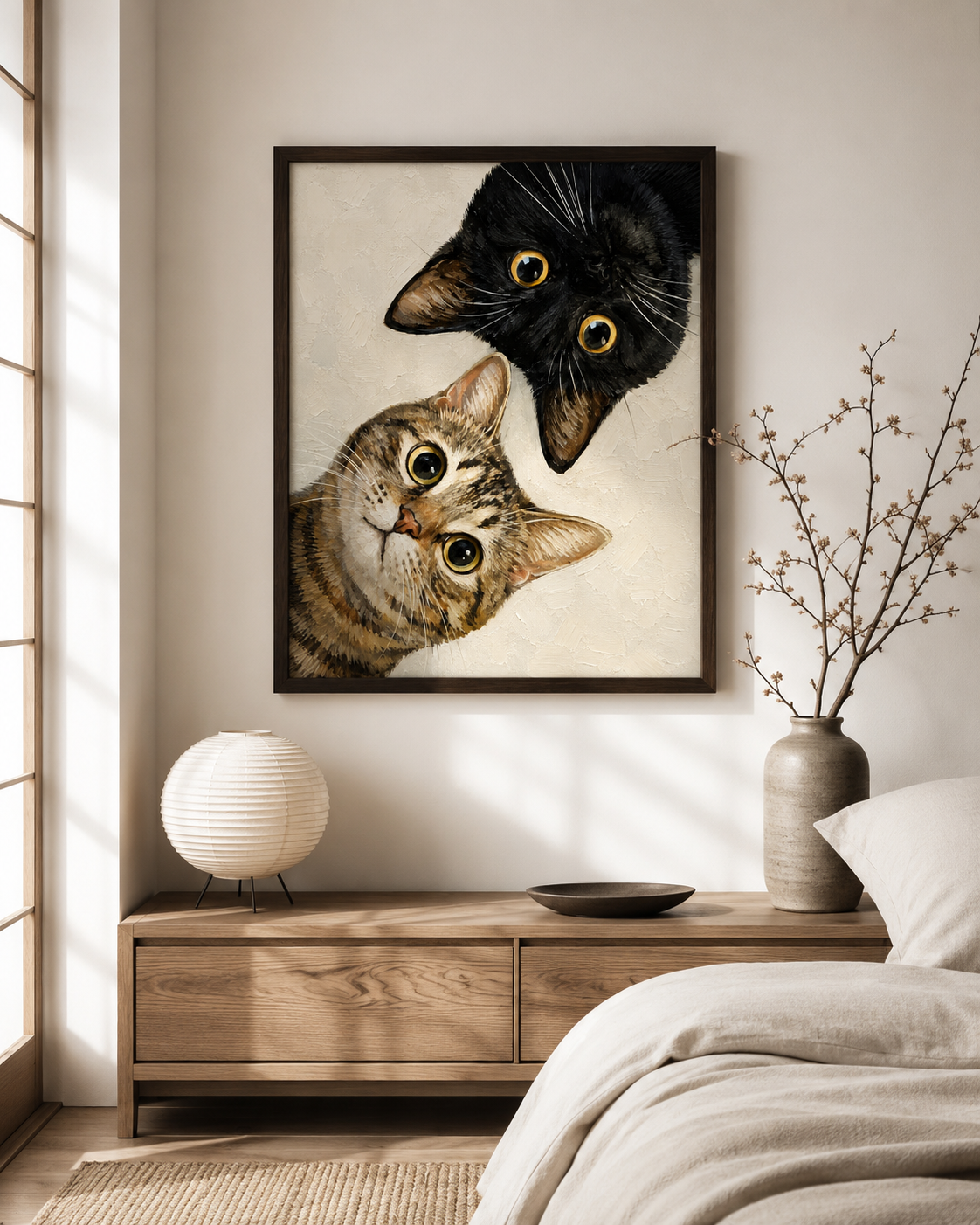 Curious Cats Canvas Wall Art Aura Canvas