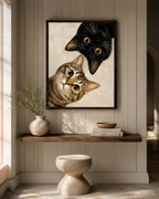 Curious Cats Canvas Wall Art Aura Canvas