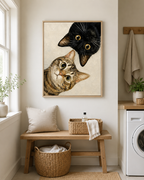 Curious Cats Canvas Wall Art Aura Canvas
