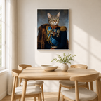 Custom Royal Commander Pet Portrait Canvas Aura Canvas