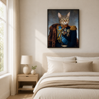 Custom Royal Commander Pet Portrait Canvas Aura Canvas