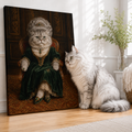 Custom Royal Queen Pet Portrait Canvas Aura Canvas