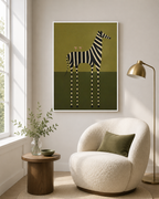 Modern Zebra Canvas Wall Art Aura Canvas