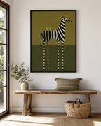 Modern Zebra Canvas Wall Art Aura Canvas