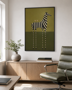 Modern Zebra Canvas Wall Art Aura Canvas