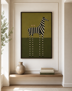 Modern Zebra Canvas Wall Art Aura Canvas