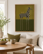 Modern Zebra Canvas Wall Art Aura Canvas