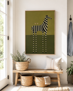 Modern Zebra Canvas Wall Art Aura Canvas