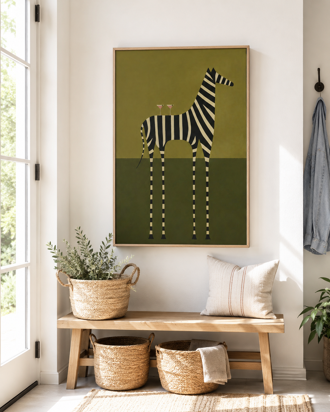 Modern Zebra Canvas Wall Art Aura Canvas